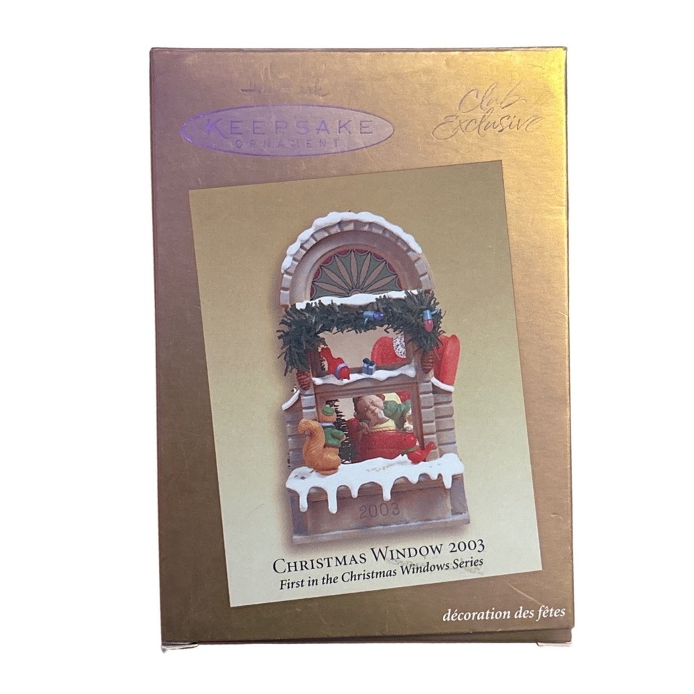 NEW Hallmark Christmas Window 2003 Keepsake Ornament First in Series‎